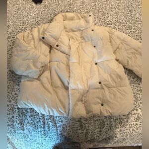Old Navy Cream Puffer Jacket